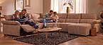 Elegance Ecksofa mit Relaxfunktion beige Seats and Sofas
