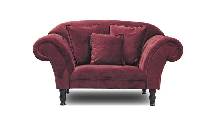 Colorado Loveseat samt bordeaux