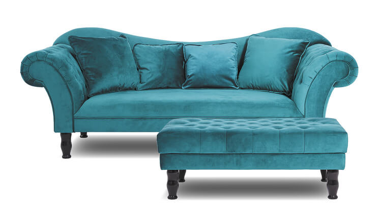Colorado 2-Sitzer Sofa samt blau